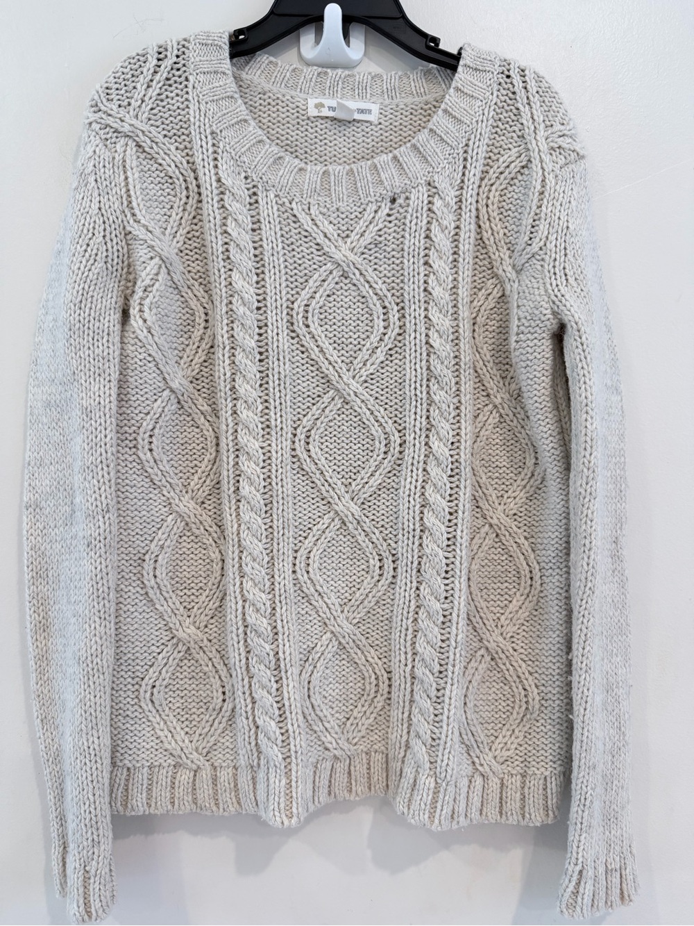Tucker + Tate Chunky Cable Knit Sweater in Oatmeal